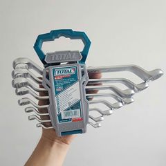 Bộ Cờ Lê 2 Đầu Vòng Total THT102486 - 8 Chi Tiết Kích Thước 6-22mm, Thép CR-V Cao Cấp, Chịu Lực Tốt, Dụng Cụ Sửa Chữa Chuyên Nghiệp