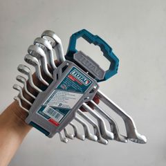 Bộ Cờ Lê 2 Đầu Vòng Total THT102486 - 8 Chi Tiết Kích Thước 6-22mm, Thép CR-V Cao Cấp, Chịu Lực Tốt, Dụng Cụ Sửa Chữa Chuyên Nghiệp
