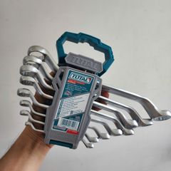Bộ Cờ Lê 2 Đầu Vòng Total THT102486 - 8 Chi Tiết Kích Thước 6-22mm, Thép CR-V Cao Cấp, Chịu Lực Tốt, Dụng Cụ Sửa Chữa Chuyên Nghiệp