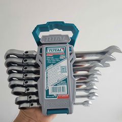 Bộ Cờ Lê Vòng Miệng Tự Động 8 Chi Tiết 8-19mm - Dụng Cụ Cầm Tay Total THT102RK586, Chất Liệu CR-V Công Nghiệp