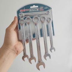 Bộ Cờ Lê Vòng Miệng 6 Chi Tiết 8-17mm Total THT102266 - Dụng Cụ Cầm Tay Tiện Lợi, Chất Liệu Thép CR-V Chắc Chắn