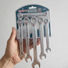 Bộ Cờ Lê Vòng Miệng 6 Chi Tiết 8-17mm Total THT102266 - Dụng Cụ Cầm Tay Tiện Lợi, Chất Liệu Thép CR-V Chắc Chắn