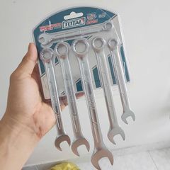 Bộ Cờ Lê Vòng Miệng 6 Chi Tiết 8-17mm Total THT102266 - Dụng Cụ Cầm Tay Tiện Lợi, Chất Liệu Thép CR-V Chắc Chắn