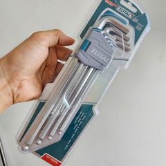Bộ Lục Giác Đầu Bi Dài 1.5-10mm Total THT106292 - Bộ Công Cụ 9 Chi Tiết Bền Chắc, Tiện Lợi Cho Tháo Lắp Bu Lông