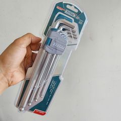 Bộ Lục Giác Đầu Bi Dài 1.5-10mm Total THT106292 - Bộ Công Cụ 9 Chi Tiết Bền Chắc, Tiện Lợi Cho Tháo Lắp Bu Lông