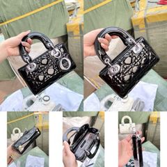 Túi Xách Nữ D-Joy Dáng Dài Tag Bạc Size 18-22cm Túi Quảng Châu CC