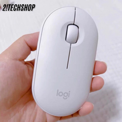 Chuột Không Dây Logitech M350 Pebble Silent - Thiết Kế Hiện Đại, Kết Nối Bluetooth/USB, Yên Tĩnh, Nhỏ Gọn Cho PC/Laptop