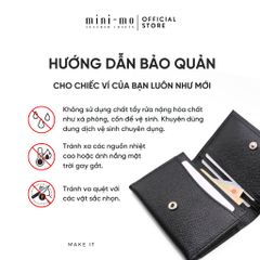 Ví Da Mini Unisex Handmade EPSOM - Túi Đựng Thẻ Đen NERO & Xanh Than OCEAN CHARCOAL, Thiết Kế Nhỏ Gọn, Đủ Ngăn Thẻ