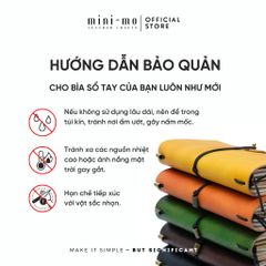 Sổ Tay Da Bò Thảo Mộc Handmade MINI-MO 18x11cm - Khắc Tên Miễn Phí, Sổ Ghi Chép Cao Cấp Quà Tặng Ý Nghĩa