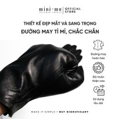 Găng Tay Da Cừu MINI MO GCN-01.1 – Găng Tay Lót Lông Ấm Áp, Chống Nước, Phong Cách Nam Tính, Mùa Đông Thanh Lịch