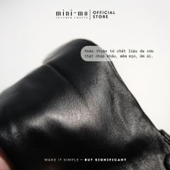 Găng Tay Da Cừu MINI MO GCN-01.1 – Găng Tay Lót Lông Ấm Áp, Chống Nước, Phong Cách Nam Tính, Mùa Đông Thanh Lịch