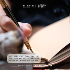 Sổ Tay Da Bò VEG TAN MINI-MO Midori A5 – Hoàn Thiện, Nhuộm Màu Thủ Công, Khắc Tên Miễn Phí