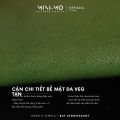 Sổ Tay Da Bò VEG TAN MINI-MO Midori A5 – Hoàn Thiện, Nhuộm Màu Thủ Công, Khắc Tên Miễn Phí