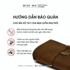 Sổ Tay Ghi Chép Midori Journals MINI-MO Bìa Da Da Bò Sáp Crazy Horse Classic Size M 18x12cm. MDS-02