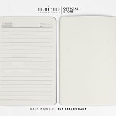 Ruột sổ tay MINI-MO kẻ ngang/trắng trơn, định lượng 100gsm-30 tờ, khổ giấy A6 - RFA6-01