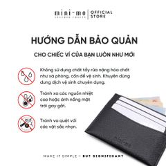 Ví Thẻ Card Holder Unisex Da Bò EPSOM Mix NAPPA - Thiết Kế Nhỏ Gọn, Phong Cách Thanh Lịch - Mẫu VMN-004 Chính Hãng