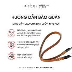 Dây Đeo Máy Ảnh DSLR/Mirrorless MINI-MO Da Vachetta Nâu Indochine - Phụ Kiện Chất Lượng Cao Cho Photographer
