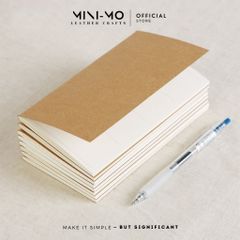 Ruột sổ tay MINI-MO, định lượng 100gsm-32 tờ, refillable cho sổ Midori Journals - RFM-01