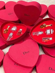Set Dior 4 chai hình trái tim đỏ