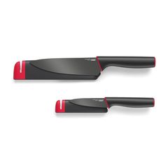 Bộ 2 dao Joseph Joseph Slice & Sharpen 10146 - Dao gọt và dao đầu bếp chất lượng cao với máy mài gốm, an toàn và tiện lợi