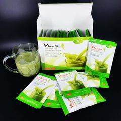 Bột Dinh Dưỡng Vhealth Matcha Organic - Hỗ Trợ Tăng/ Giảm Cân, Cung Cấp Dưỡng Chất Thiết Yếu, Tiện Dụng 20 Gói