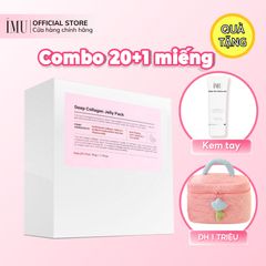 Mặt Nạ Thạch iMU Deep Collagen Jelly Pack 34g - Dưỡng Ẩm, Làm Sáng Da, Chống Lão Hóa, Xuất Xứ Hàn Quốc - Hộp 4 Miếng