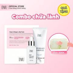 Bộ sản phẩm chăm sóc da IMU Deep Collagen - Mặt nạ thạch + Tinh chất + Kem dưỡng ẩm - Giảm nếp nhăn và cung cấp độ ẩm tối ưu