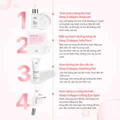 Bộ sản phẩm chăm sóc da IMU Deep Collagen - Mặt nạ thạch + Tinh chất + Kem dưỡng ẩm - Giảm nếp nhăn và cung cấp độ ẩm tối ưu
