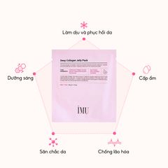 Combo 4 Hộp Mặt Nạ Thạch Collagen Hàn Quốc IMU Deep Collagen Jelly Pack - Dưỡng Ẩm, Chống Lão Hóa, Làm Sáng Da, Hydrogel 34g