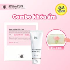 Bộ sản phẩm cấp ẩm iMU Deep Collagen - Gel dưỡng ẩm 100ml & Hộp mặt nạ Jelly Pack 4 miếng - Giải pháp tức thì cho da khô, lão hóa