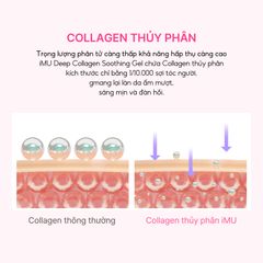 Bộ sản phẩm cấp ẩm iMU Deep Collagen - Gel dưỡng ẩm 100ml & Hộp mặt nạ Jelly Pack 4 miếng - Giải pháp tức thì cho da khô, lão hóa