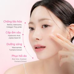 Bộ sản phẩm cấp ẩm iMU Deep Collagen - Gel dưỡng ẩm 100ml & Hộp mặt nạ Jelly Pack 4 miếng - Giải pháp tức thì cho da khô, lão hóa