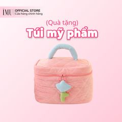 Túi xách mỹ phẩm du lịch màu hồng - Quà tặng độc quyền tháng 1 từ iMU - Phụ kiện hoàn hảo cho tín đồ làm đẹp