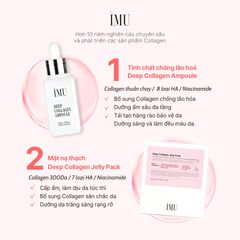 Bộ Quà Tặng Dưỡng Da Chống Lão Hóa IMU Deep Collagen Lifting - 4 Món Tinh Chất, Mặt Nạ Gel, Gel Dưỡng Ẩm và Kem Mắt Hàn Quốc