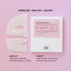 Mặt Nạ Thạch Collagen iMU Deep Jelly Pack 34g - Dưỡng Ẩm, Trắng Da, Phục Hồi, Chậm Lão Hóa - Hộp 4 Miếng Xuất Xứ Hàn Quốc