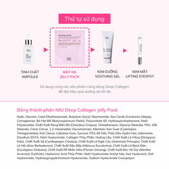 Mặt Nạ Thạch Collagen iMU Deep Jelly Pack 34g - Dưỡng Ẩm, Trắng Da, Phục Hồi, Chậm Lão Hóa - Hộp 4 Miếng Xuất Xứ Hàn Quốc