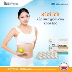 Viên uống Chitosan + Chrom 30 viên - Hỗ trợ giảm cân, giảm cholesterol, kiểm soát mỡ máu - Sản phẩm tự nhiên cho sức khỏe tim mạch