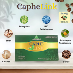 Cà Phê Decaf Cao Cấp Caphelink New - Tỉnh Táo Tự Nhiên, Ngon Mê Ly, Hộp 20 Gói Thảo Mộc Hữu Cơ, Không Gây Say, Hơi Nóng