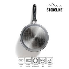 Bộ 5 Nồi Chảo Chống Dính Phủ Đá Stoneline Dùng Bếp Từ - Thiết Kế Hiện Đại, Khỏe Mạnh, Dễ Dàng Vệ Sinh, Nấu Ăn Thoải Mái