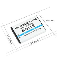 Pin Máy Ảnh Samsung SLB-1137D - Chính Hãng cho Digimax U-CA 401, U-CA 501, Cung Cấp Năng Lượng Ổn Định và Dài Lâu