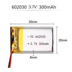 Pin Lipo Polymer 3.7V 300mAh 602030 Có Mạch Bảo Vệ - Nguồn Năng Lượng Chất Lượng Cao Cho Thiết Bị Điện Tử, Drone, Máy Bay Điều Khiển