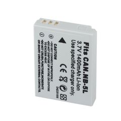 Pin Máy Ảnh Canon NB-5L 3.7V 1400mAh - Tương Thích Canon PowerShot S95, S100, IXUS 800IS, Thời Gian Chụp Ảnh Bất Tận