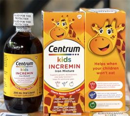 Siro Cho Trẻ Biếng Ăn Centrum Kids Incremin Iron Mixture 200ml( 4/2026)
