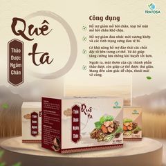 Ngâm chân TRATOSA 12 Vị Thảo Mộc - Giảm Đau Nhức, Thải Độc Tố, Giúp Ngủ Ngon, Gói Lọc 10g x 25 Túi