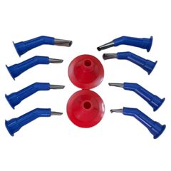 Bộ Vòi Bơm Keo Silicon 10 Chi Tiết - Vòi Inox và Nhựa Chống Mài Mòn, Tiện Lợi Lắp Đặt Dụng Cụ Nghề Nghiệp