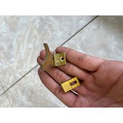 Chốt Mỏ Cò Thau Hình Con Chim - Thiết Kế Đẹp, Dùng Cho Cửa Sổ và Thùng Hộp - Chất Liệu Đồng Vàng 26x30mm