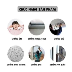 Ron Gioăng Sợi Chữ T Cây Thông Cao Su Nhét Chèn Làm Kín Khít Khe Hở Khung Cửa Gỗ [BÁN THEO MÉT]