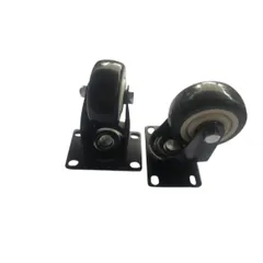 Bánh xe nhập khẩu 5 phân màu cam/màu đen có khóa và không khóa chịu tải cao