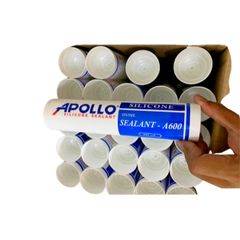 Keo silicon Apollo A600 chống thấm tốt, bền bỉ (trong suốt - trắng sữa - đen) - Hàng chính hãng