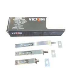 Chốt Âm Inox Vickini 46220 Dài 150mm - Phụ Kiện Cửa Gỗ, Cửa Nhựa, Bảo Hành 12 Tháng